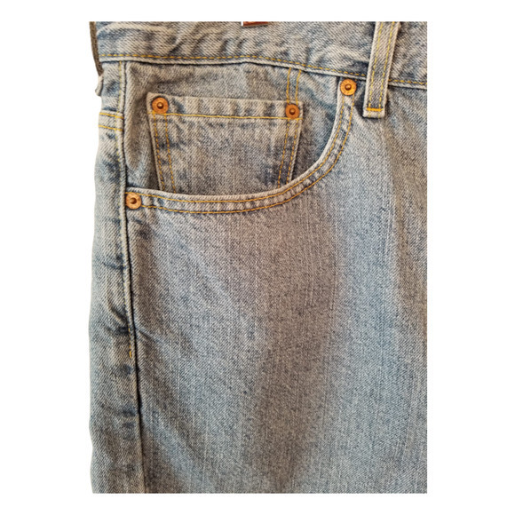Levi's 505 Men's Denim Shorts Blue Size 38 Inseam 11 in - Picture 3 of 8